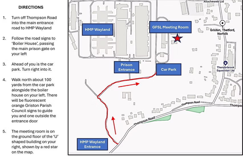 HMP Wayland Directions