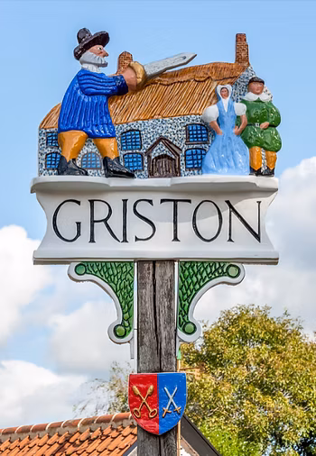 The Griston Village sign